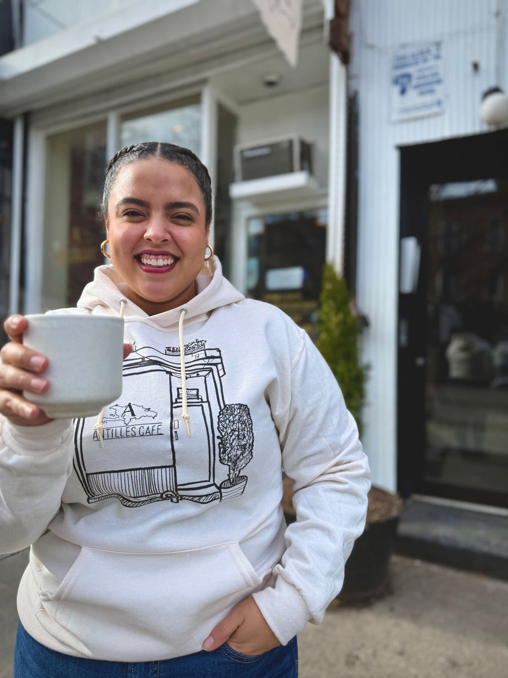 ANTILLES STOREFRONT SKETCH HOODIE