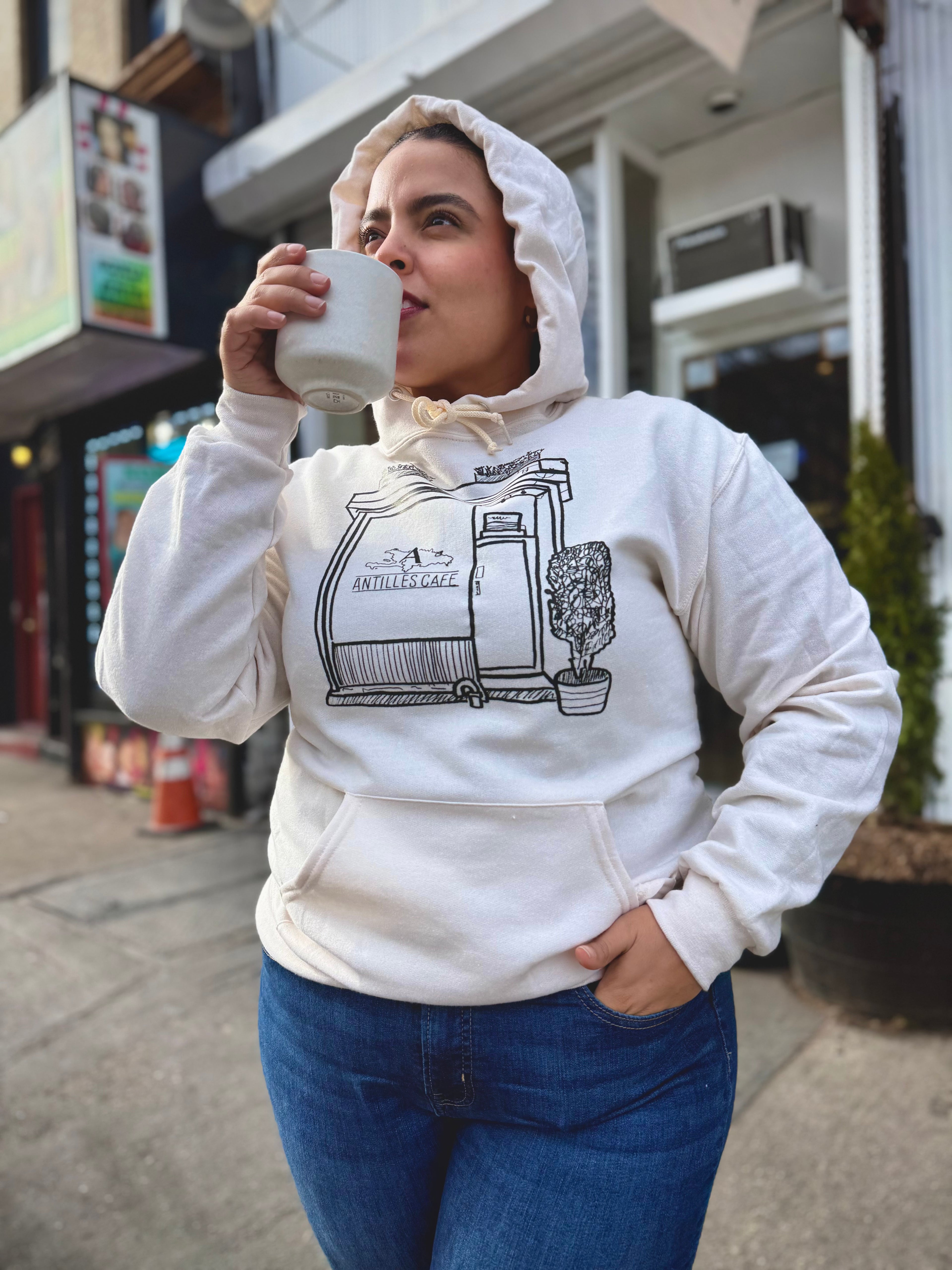ANTILLES STOREFRONT SKETCH HOODIE